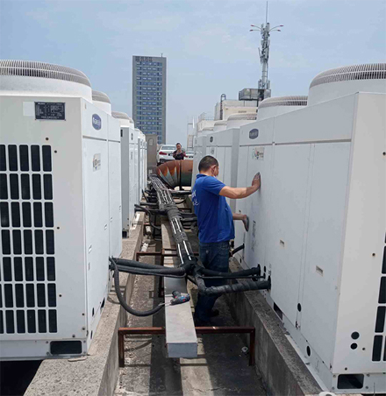 秦淮中央空调制热和不制冷系统维修方法